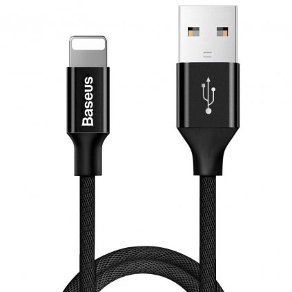 BASEUS kabel Yiven USB / Lightning 2A 1.2 metru černý