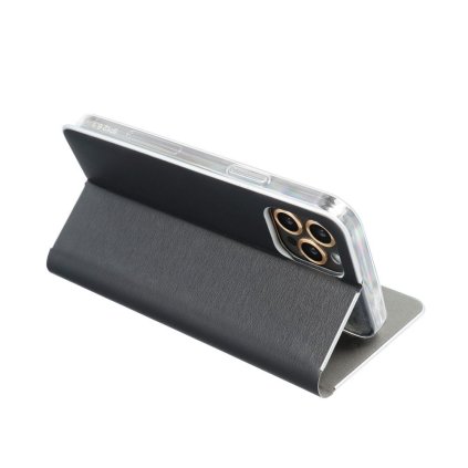 160754 pouzdro forcell luna book silver apple iphone 12 cerne