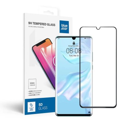 Tvrdené sklo 5D Blue Star - HUAWEI P30 Pro  - okraj čierny