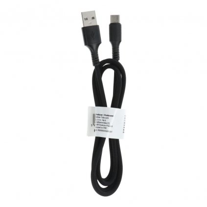 Kabel USB - Typ C 2.0 C279 1 metr černý