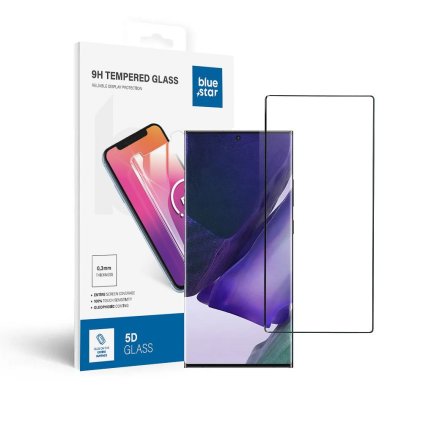 Tvrdené sklo Blue Star 5D - Samsung Galaxy Note 20 Ultra (full glue/case friendly/čtečka) - čierne
