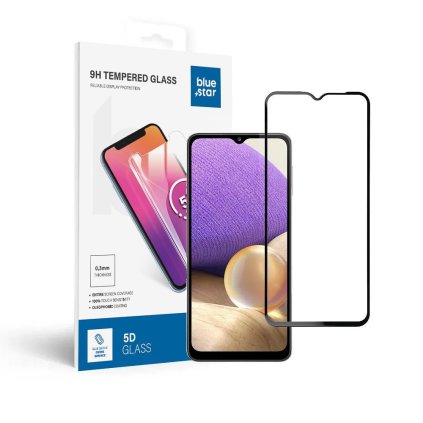 177036 tvrzene sklo blue star 0 3 mm 5d full cover samsung galaxy a32 5g full glue case friendly cerne