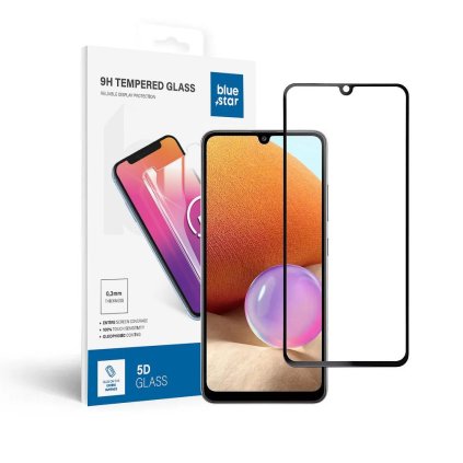 177030 tvrzene sklo blue star 0 3 mm 5d full cover samsung galaxy a32 lte full glue case friendly cerne