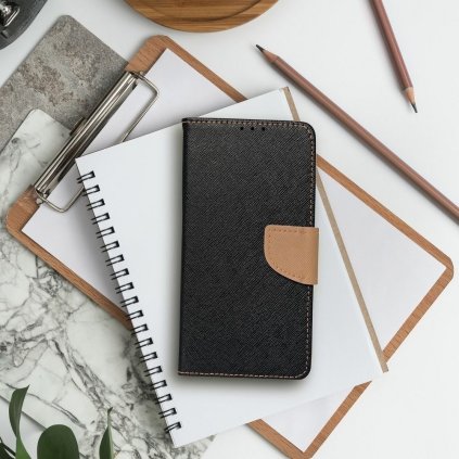 176625 1 pouzdro fancy book xiaomi redmi note 10 5g cerne zlate