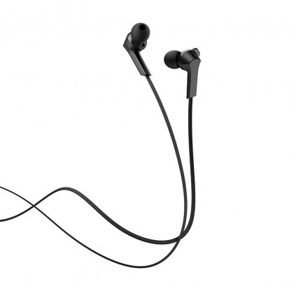 HOCO sluchátka do uší jack 3,5mm s mikrofonem M72 černé