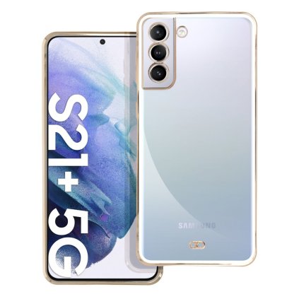 Elegantný obal Forcell LUX pre SAMSUNG Galaxy S21 Plus biely