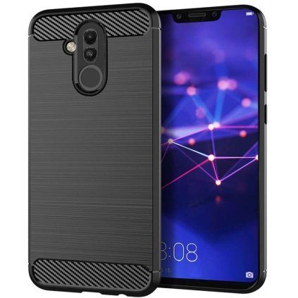Puzdro CARBON pre HUAWEI Mate 20 Lite čierne