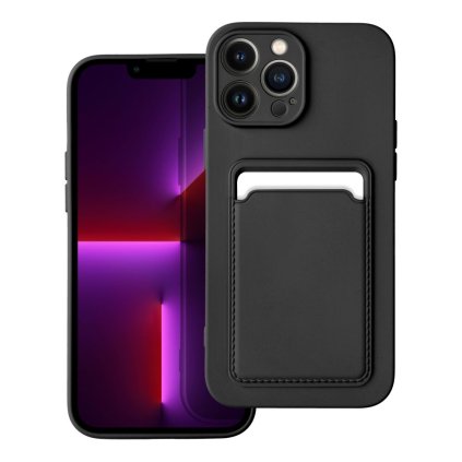 Puzdro CARD case pre IPHONE 13 Pro Max čierne