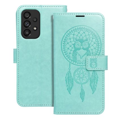 Puzdro MEZZO Book pre SAMSUNG A53 5G lapač snov - zelené