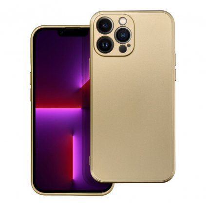 Elegantné puzdro METALLIC Case pre IPHONE 13 PRO MAX zlaté