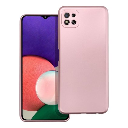 Elegantné puzdro METALLIC Case pre SAMSUNG A22 5G ružové