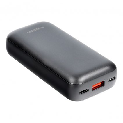 Powerbanka VEGER S10 - 10 000mAh s LCD Quick Charge PD20W čierna