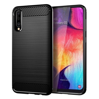Puzdro CARBON pre SAMSUNG A50 / A50S / A30S čierne