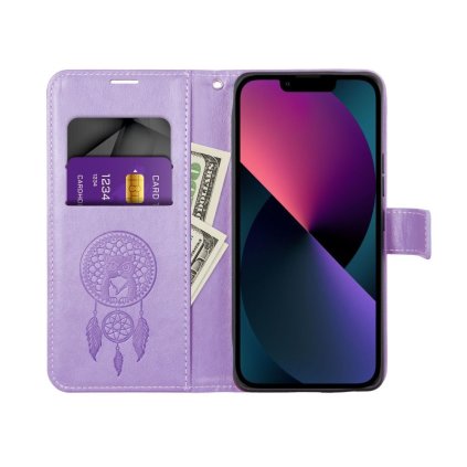Puzdro Forcell MEZZO Book case pre IPHONE 14 ( 6.1 ) lapač snov - fialové