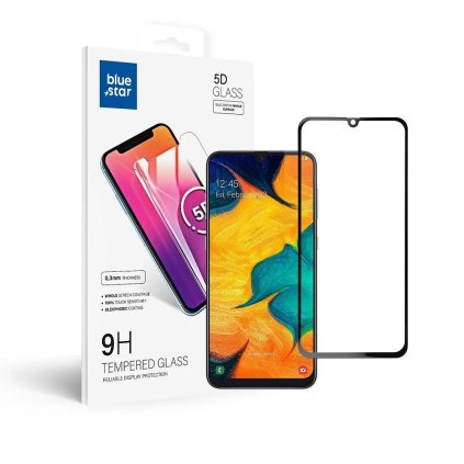 Tvrdené sklo 5D Blue Star - Samsung  A50   - okraj čierny