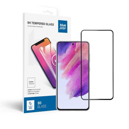 Tvrdené sklo 5D Blue Star - Samsung Galaxy S21 FE - okraj čierny