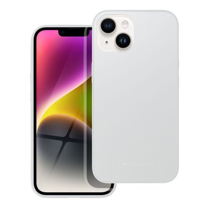 Elegantný kryt ROAR case MATTE GLASS for IPHONE 14 farba oceľová