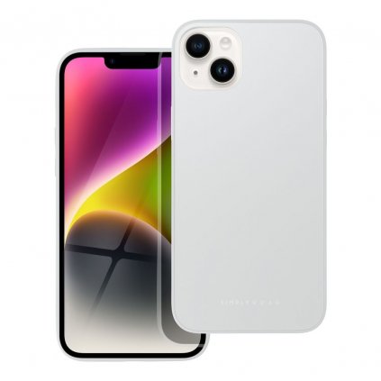 Elegantný kryt Roar Matte Glass pre iPhone 14 Plus farba oceľová
