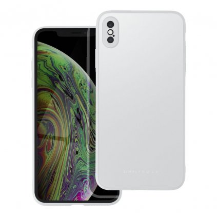 Elegantný kryt Roar Matte Glass pre iPhone XS Max farba oceľová