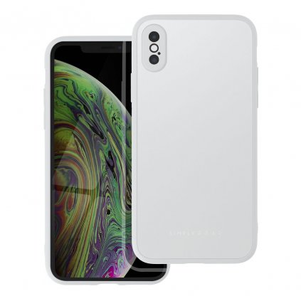 Elegantný kryt Roar Matte Glass pre iPhone XS farba oceľová
