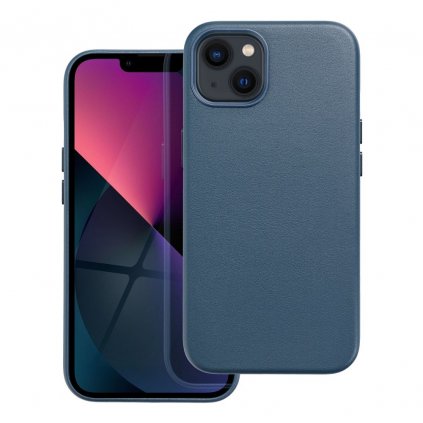 Kožený obal Mag Cover pre IPHONE 13 tmavo modrý