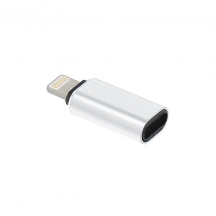 Adaptér s konektorom USB-C na iPhone Lightning, strieborný