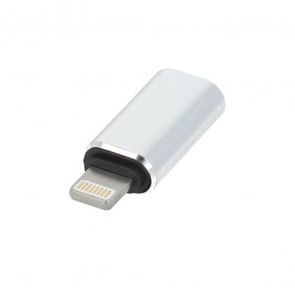 Adaptér s konektorom USB-C na iPhone Lightning, strieborný