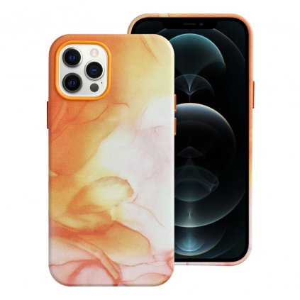 Kožený obal Mag Cover pre IPHONE 12 PRO oranžový