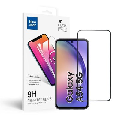 Tvrdené sklo 5D Blue Star - SAMSUNG A54 5G   - okraj čierny