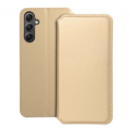 Obal Dual Pocket book pre SAMSUNG A34 5G zlatý