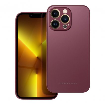 Elegantný kryt Roar Matte Glass pre iPhone XR bordový