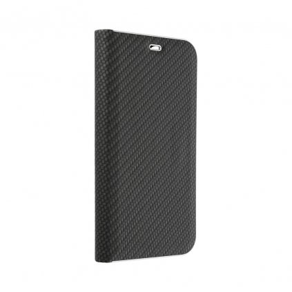 Puzdro LUNA Book Carbon pre SAMSUNG S9 Plus čierne