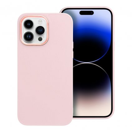 Štýlový kryt FRAME Case pre IPHONE 14 Pro Max ružový