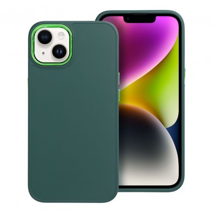 Štýlový kryt FRAME Case pre IPHONE 13 zelený