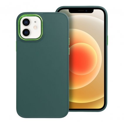 Štýlový kryt FRAME Case pre IPHONE 12 / 12 PRO zelený