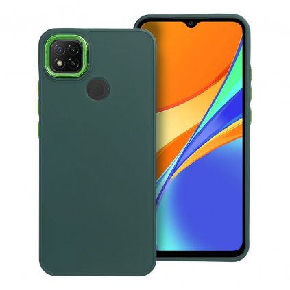 Štýlový kryt FRAME Case pre Xiaomi Redmi 9C / 9C NFC zelený