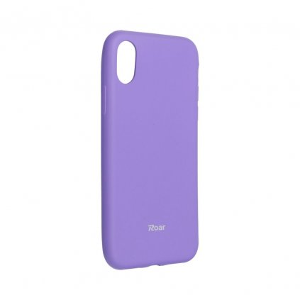 Puzdro Roar Colorful Jelly Case pre iPhone X / XS fialové