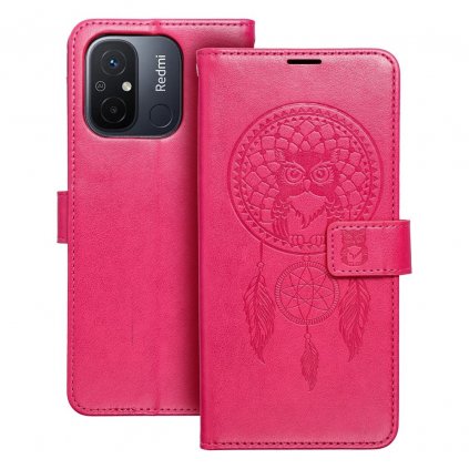 Puzdro MEZZO Book pre XIAOMI Redmi 12C lapač snov - magenta