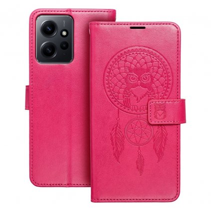 Puzdro MEZZO Book pre XIAOMI Redmi NOTE 12 4G lapač snov - magenta