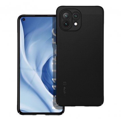 Štýlový kryt BREEZY Case pre Xiaomi Mi 11 Lite 5G / Mi 11 Lite LTE ( 4G ) / Mi 11 Lite NE čierny