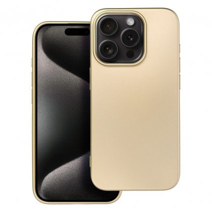 Elegantné puzdro METALLIC Case pre IPHONE 15 PRO PRO zlaté