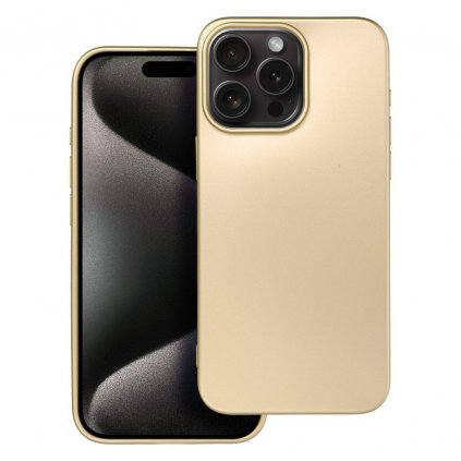 Elegantné puzdro METALLIC Case pre IPHONE 15 PRO MAX zlaté