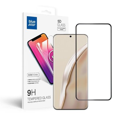 Tvrdené sklo 5D Blue Star - HUAWEI P60  - okraj čierny