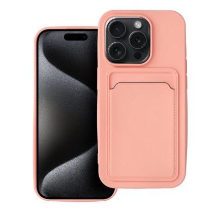 Puzdro CARD case pre IPHONE 15 Pro ružové