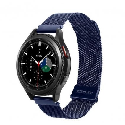 DUX DUCIS Milanese magnetický remienok z nehrdzavejúcej ocele pre Samsung Galaxy Watch / Huawei Watch / Honor Watch (20 mm) modrý