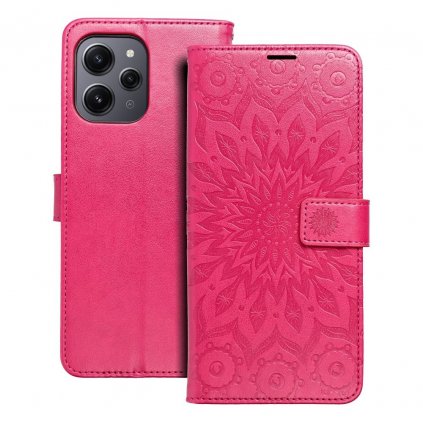 Puzdro MEZZO Book pre XIAOMI Redmi 12 4G / 12 5G mandala - magenta