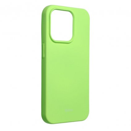 Puzdro Roar Colorful Jelly Case pre iPhone 15 Pro limetkové