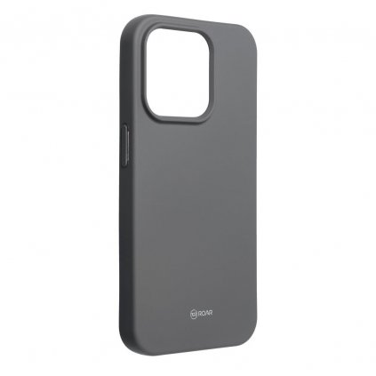 Puzdro Roar Colorful Jelly Case pre iPhone 15 Pro šedé