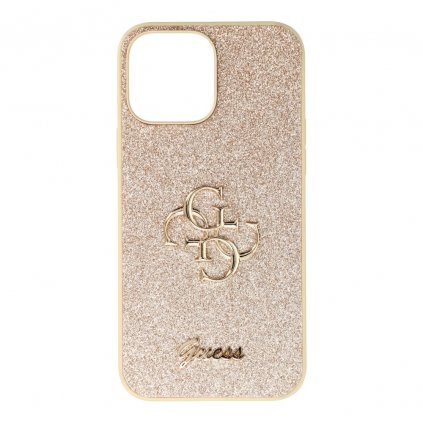 Originálne puzdro GUESS GUHCP13XHG4SGD pre iPhone 13 Pro Max (Fixed Glitter Big 4G / zlaté)