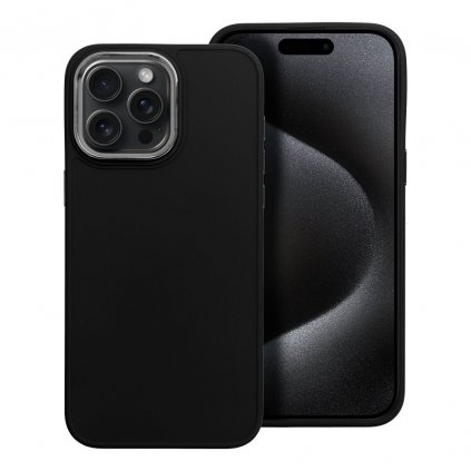 Štýlový kryt FRAME Case pre IPHONE 15 Pro Max čierny